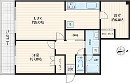 ライオンズマンション習志野第3 2LDKの間取図画像