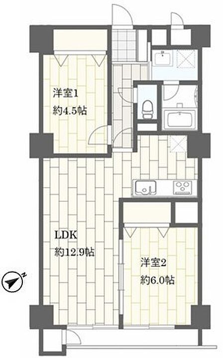 ～南東向きのＬＤＫプラン～ ・ご家族で過ごすＬＤＫを南東向きとする事で穏やかな陽の入る空間に。 ・やはり陽当りの良いリビングというのは魅力的ですね。 