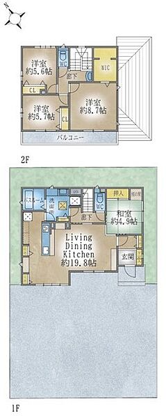 間取りを拡大表示