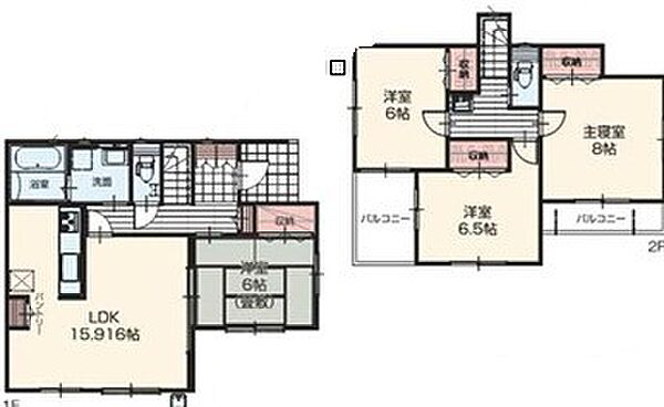 間取りを拡大表示