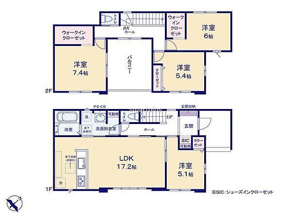 間取りを拡大表示