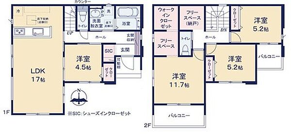 間取りを拡大表示