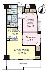 セーナ東久留米 2LDKの間取図画像
