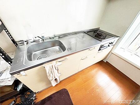 使い勝手の良いキッチンで日々のお料理も楽しくなりそう※一部CG加工あり