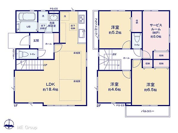 間取りを拡大表示