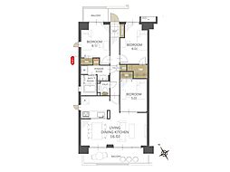 コスモ朝霞台 3LDKの間取図画像