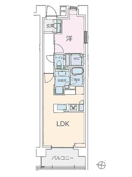 1LDK 間取り