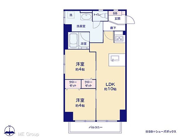 間取りを拡大表示