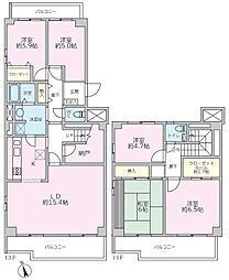 シーアイハイツ和光A棟 5SLDKの間取図画像