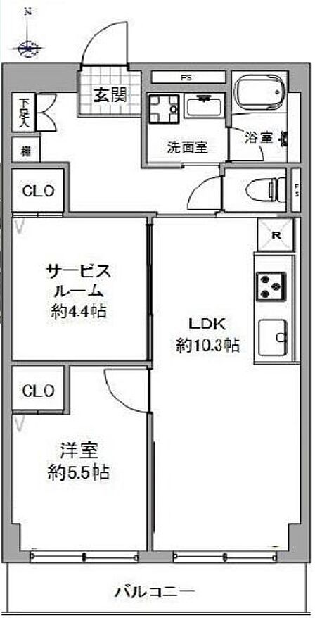 1SLDK 間取り