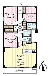 間取図画像 3LDK