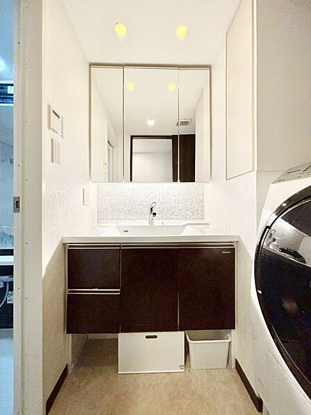 収納力と機能性に優れた洗面化粧台