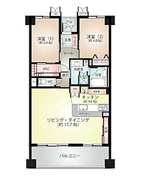 間取図画像 2LDK