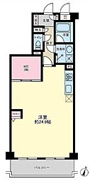 ライオンズマンション宮前平第7 ワンルームの間取図画像