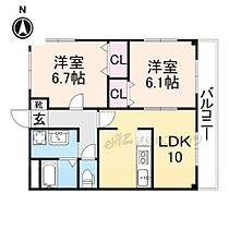 バローゼ8 301 ｜ 滋賀県長浜市神照町（賃貸アパート2LDK・3階・51.68㎡） その2