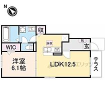 プティシャン 102 ｜ 滋賀県彦根市八坂町（賃貸アパート1LDK・1階・44.70㎡） その2