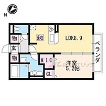 レウイシア 205 ｜ 滋賀県栗東市岡（賃貸アパート1LDK・2階・40.07㎡） その2