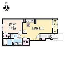 滋賀県東近江市外町（賃貸アパート1LDK・1階・43.61㎡） その2