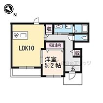 滋賀県東近江市林田町（賃貸アパート1LDK・1階・44.30㎡） その2