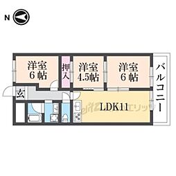 ライゼックス長浜1 3LDKの間取図画像