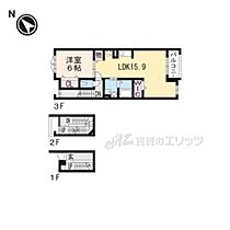 滋賀県守山市伊勢町（賃貸アパート1LDK・3階・61.60㎡） その2