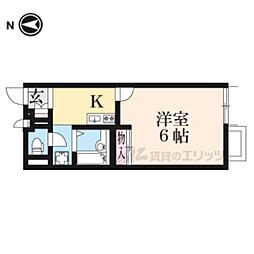 レオネクストあさひ 1Kの間取図画像