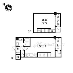CROSSMAISON 1LDKの間取図画像