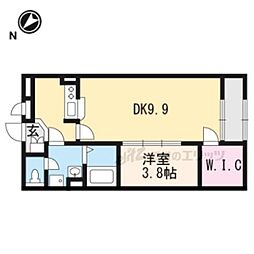 プランドール 1LDKの間取図画像