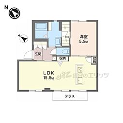 間取図画像 1LDK