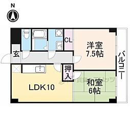 NaSu23 2DKの間取図画像