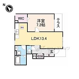テラソレイユ 1LDKの間取図画像