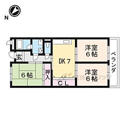 リンピア幸 3DKの間取図画像
