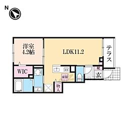 セレスティアI 1LDKの間取図画像