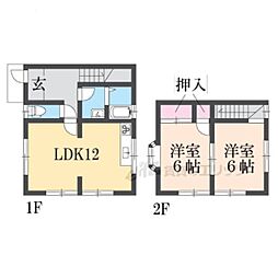GTC(株)希望ヶ丘寮 2LDKの間取図画像