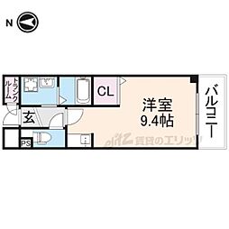 ファウンダーオブティー 1Kの間取図画像
