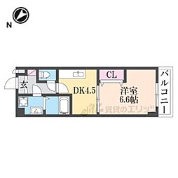 ノバ・エスペランサ 1DKの間取図画像