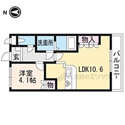 ラ・ベルフォーレ 1LDKの間取図画像