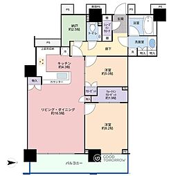 間取図画像 2SLDK