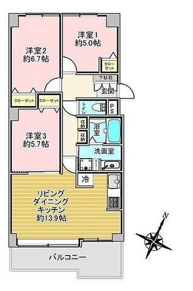間取りを拡大表示