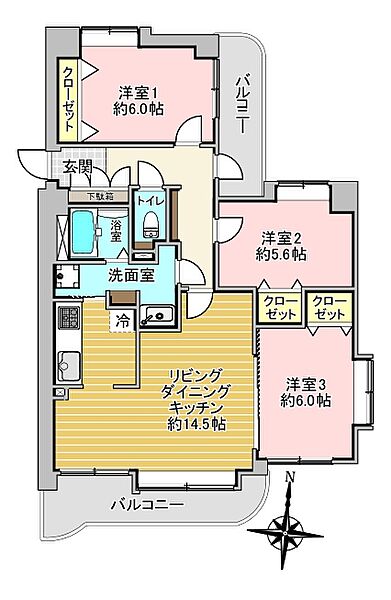 間取りを拡大表示