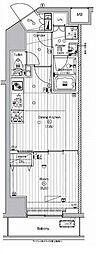 PREMIUMCUBE代々木上原 1DKの間取図画像
