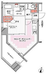 レルシール大島 1DKの間取図画像