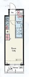 Residence IRUMA ワンルームの間取図画像