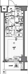 プレミアムキューブ不動前DEUX 1Kの間取図画像