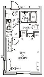 VERXEED STAIR Omori Kita 1DKの間取図画像