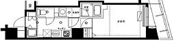 セジョリ浅草ウエスト 1Kの間取図画像