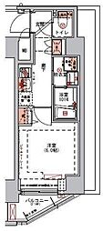 ハーモニーレジデンス山手大塚#002 1Kの間取図画像