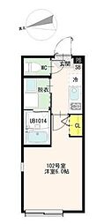 アイリスガーデン 1Kの間取図画像