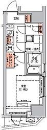ハーモニーレジデンス三田 1Kの間取図画像