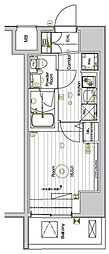 グランヴァンプレミアム川口 1Kの間取図画像